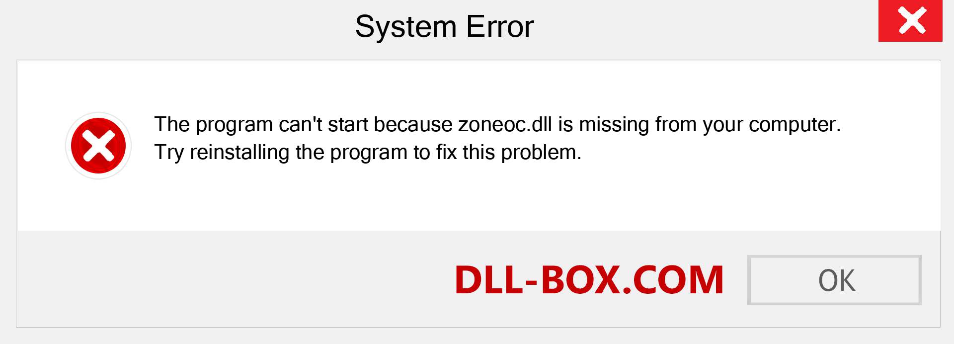  zoneoc.dll file is missing?. Download for Windows 7, 8, 10 - Fix  zoneoc dll Missing Error on Windows, photos, images